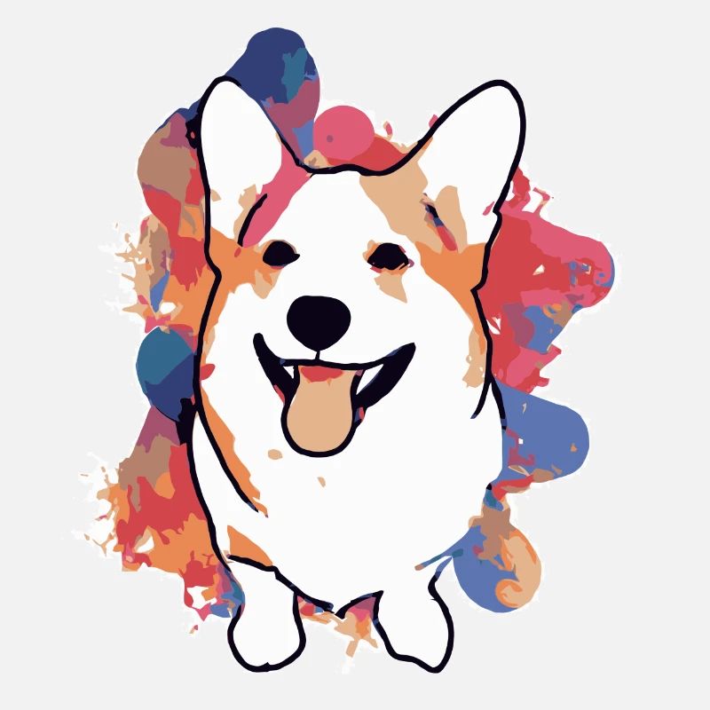 Happy corgi