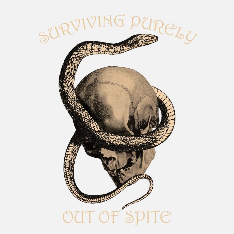 Design Gothique Crâne & Serpent