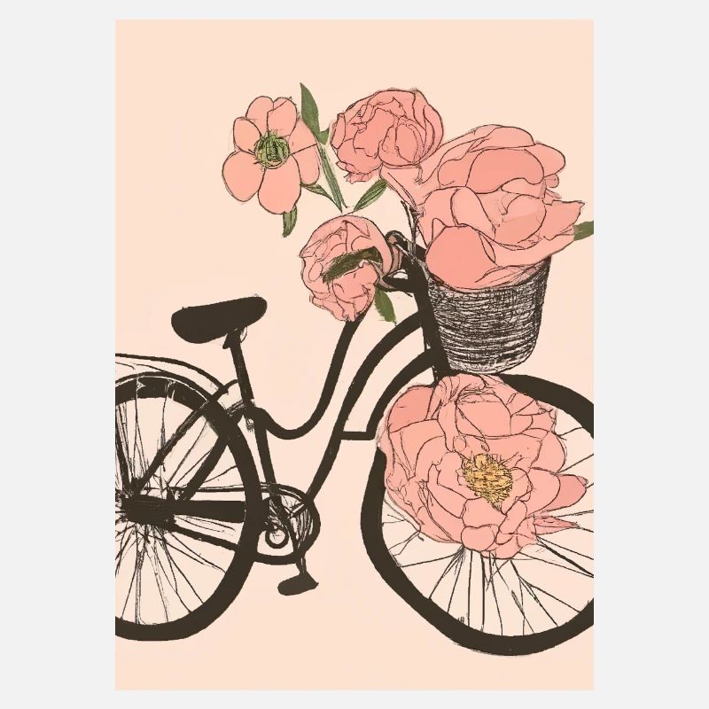 Fahrrad mit Blumen