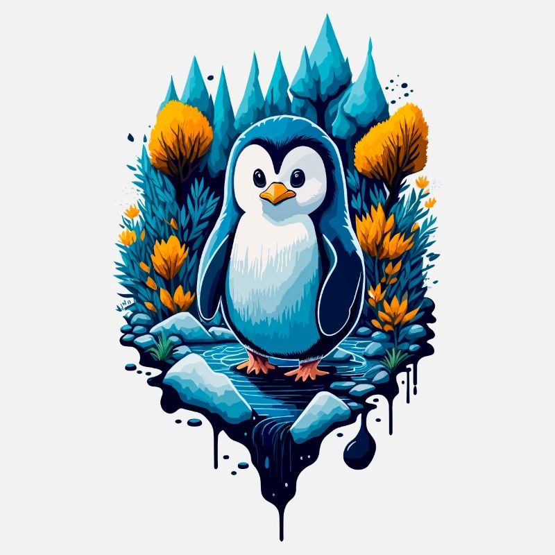 Pingouin cool mignon