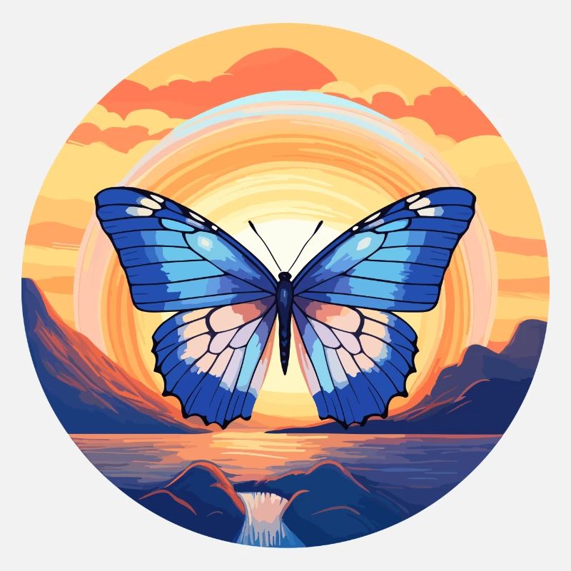 Morpho Papillon Bleu