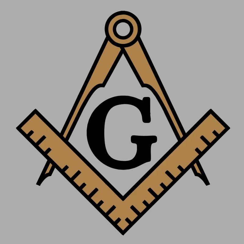 freemason symbol, masonic square & compass