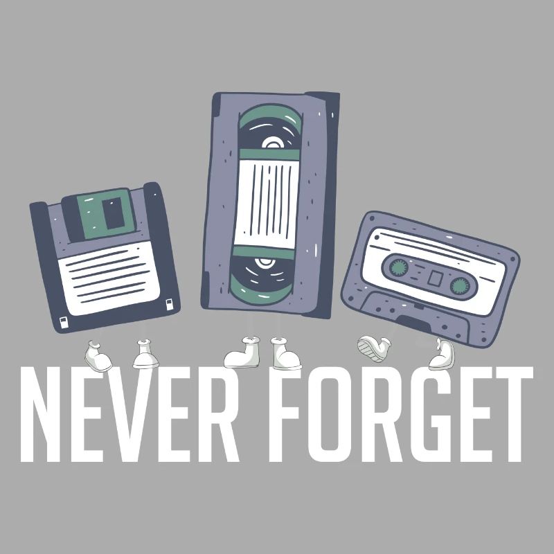 Never Forget 80er 90er Retro Technik Diskette