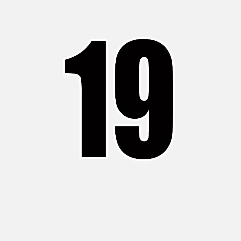 19 number nineteen number back number