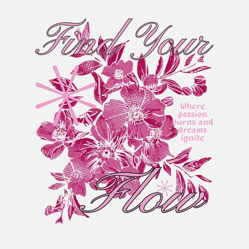 Finde Deinen Flow Blumen Design