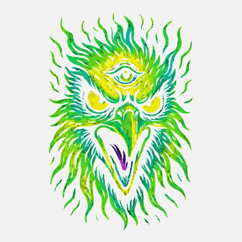 Psycho Bird avec troisième œil Neon Eagle