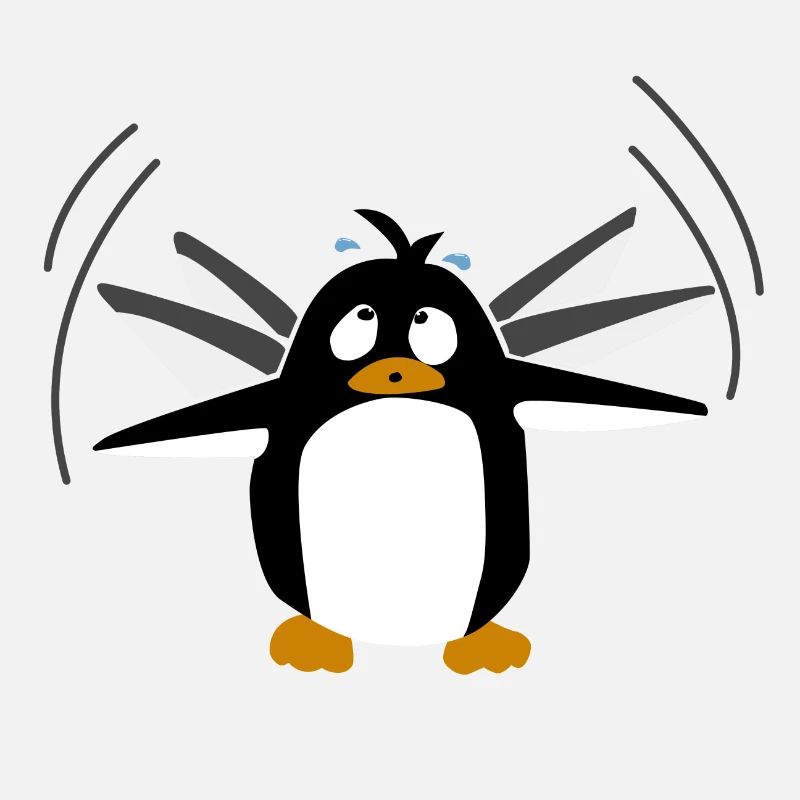 Flatternder Pinguin Cartoon