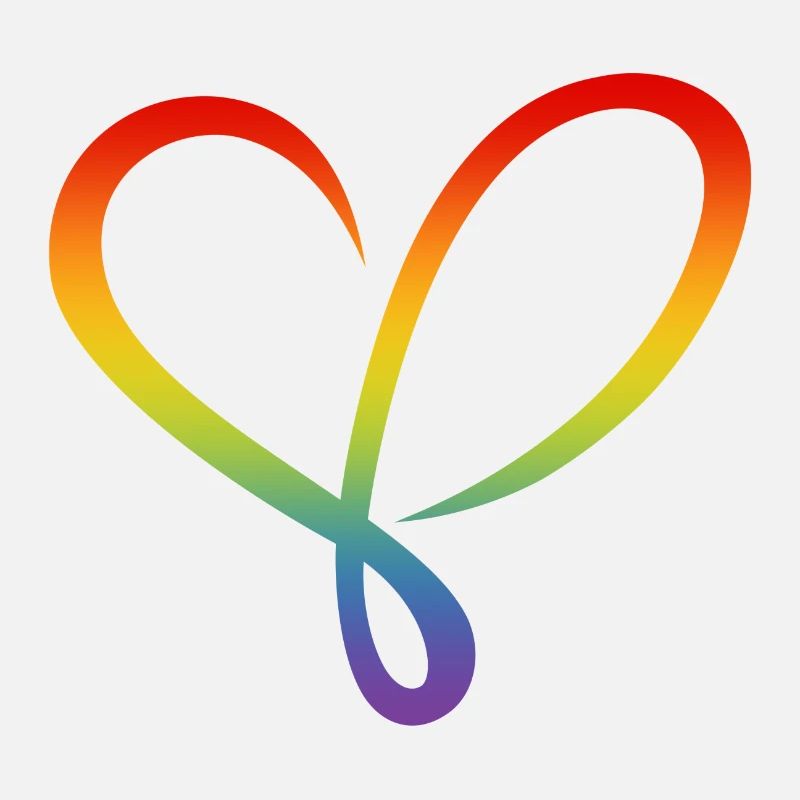 Regenbogen Herz