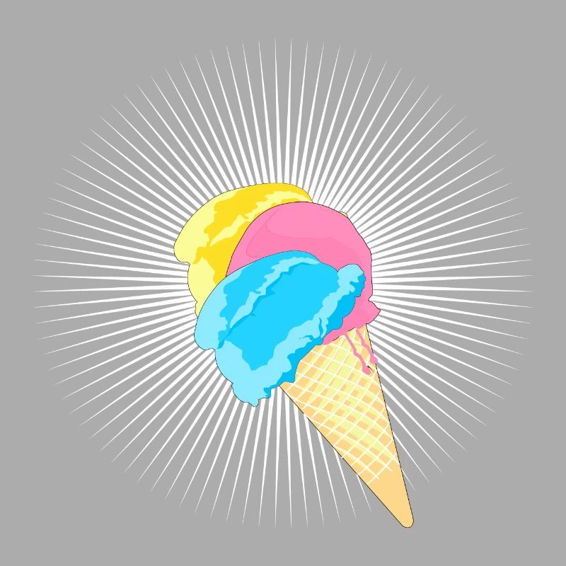 Eis Eistüte Eiskrem Softeis Waffel Strahlen