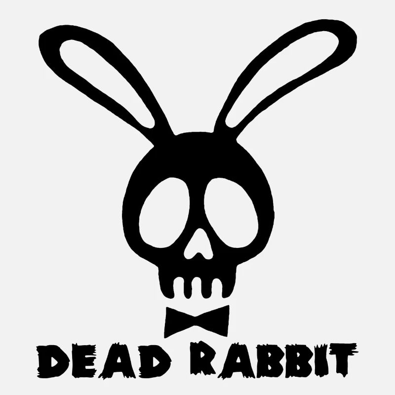 Lapin tête de mort noir