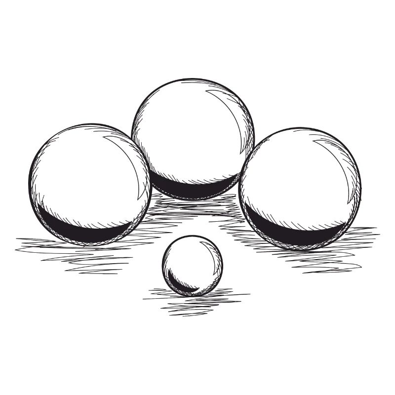 Palle da bocce per giocatori di bocce e bocce