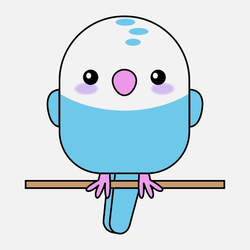 Perruche mignonne, perroquet, oiseau