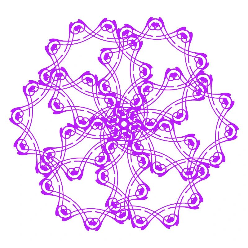 Random patterns circled