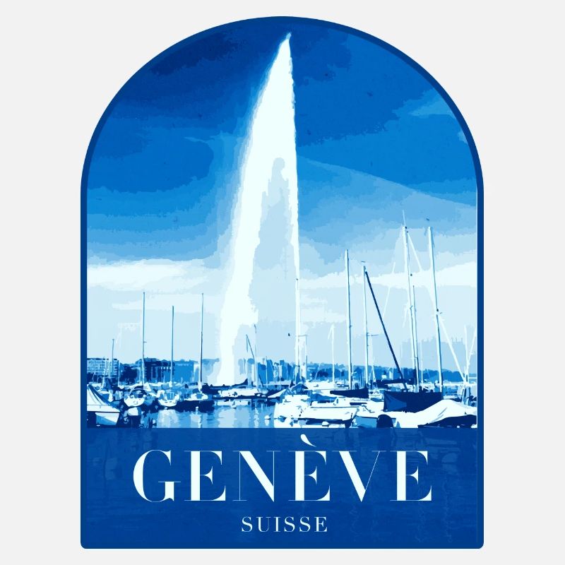 Geneva JetdEau Harbour Motif