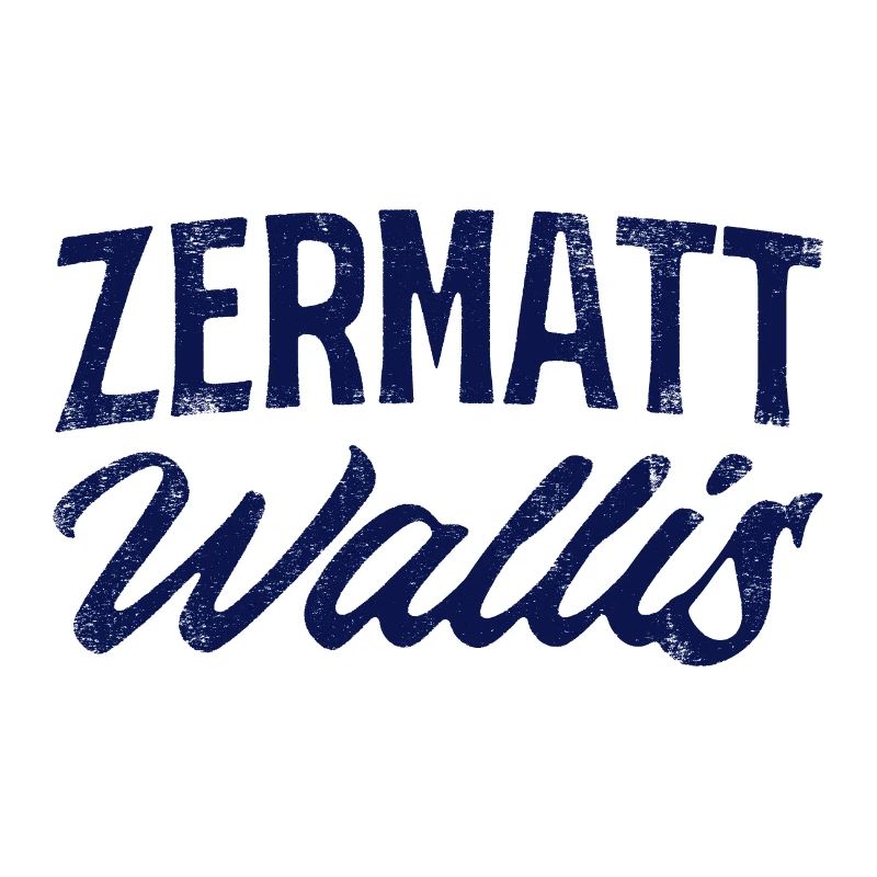 Zermatt Wallis Alpine Script