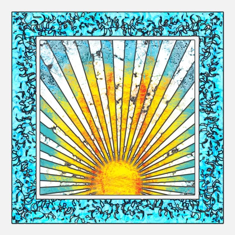 Lever de soleil avec motif de rayons - Majorque Ibiza