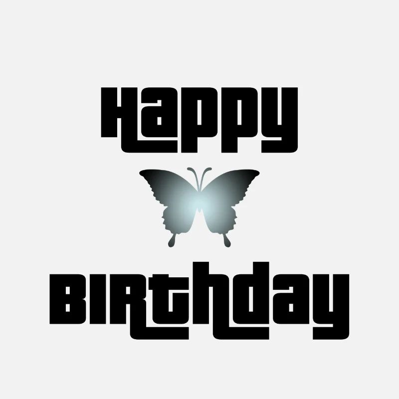 Joyeux anniversaire Butterfly Design