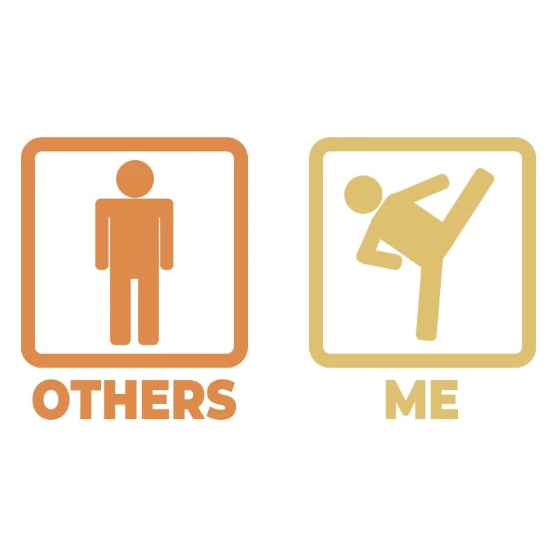 Kickboxer stick figures