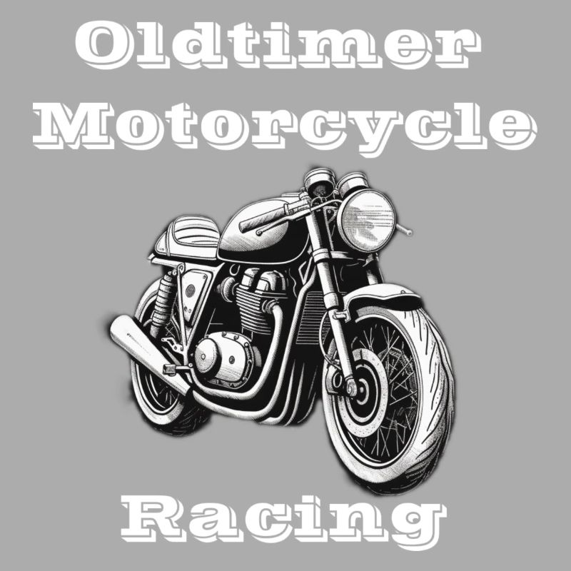 Oldtimer Motorcycle Racing blanc