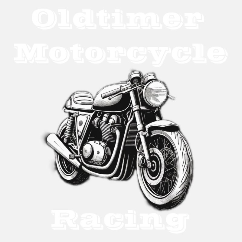Oldtimer Motorcycle Racing white