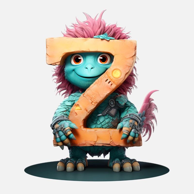 Exotic Chicken with Letter Z
