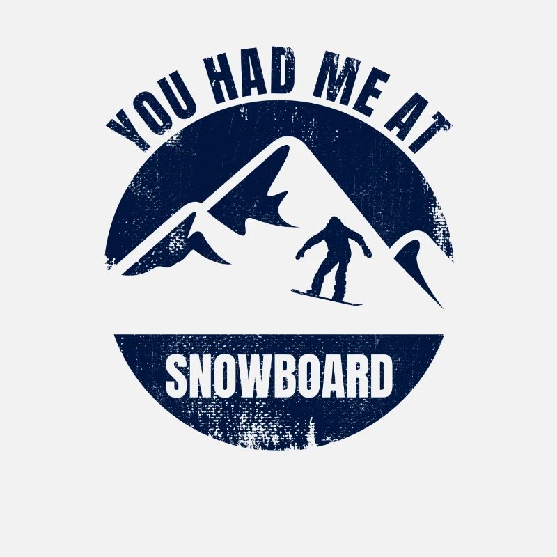 Witziger Snowboard Spruch