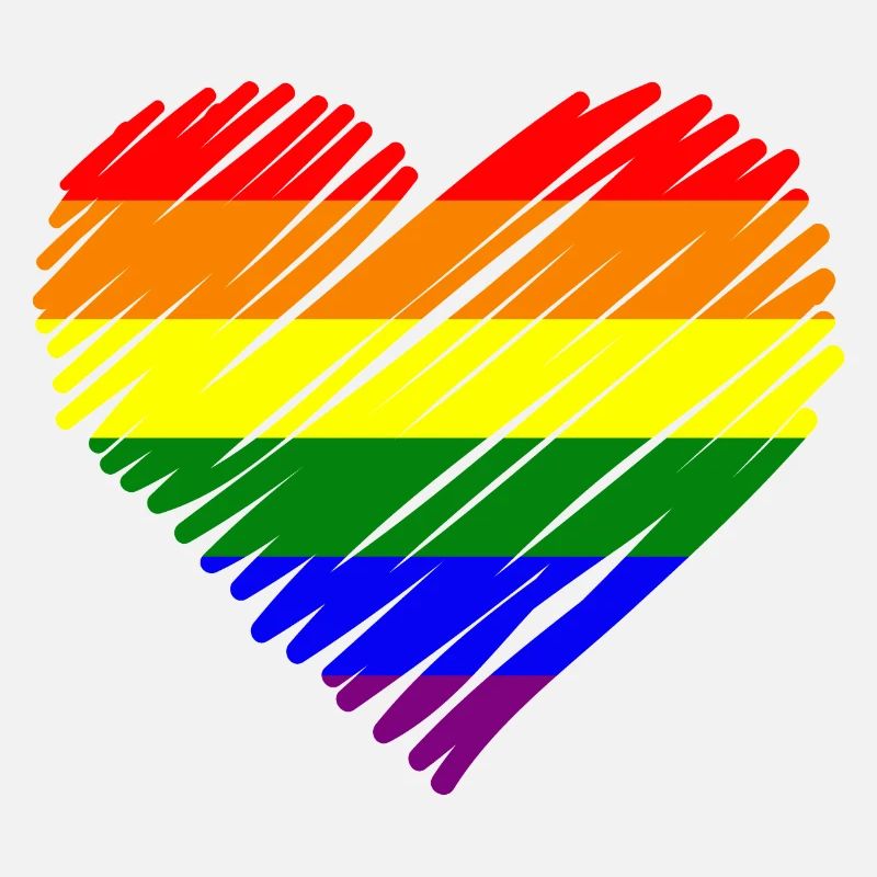 Rainbow Pride Heart