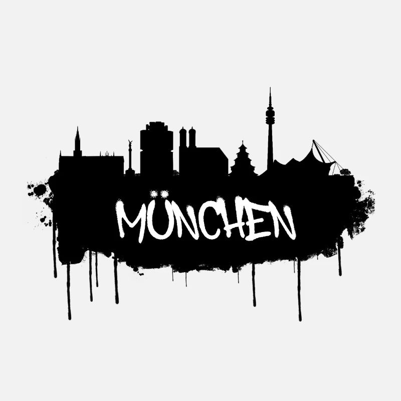 München Graffiti Skyline