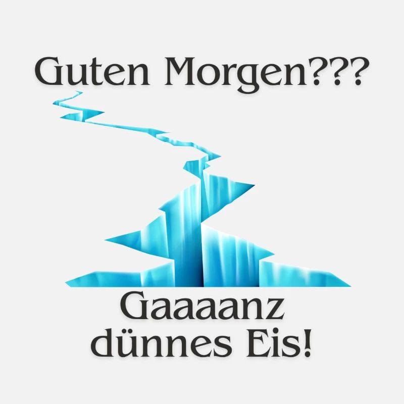 Guten Morgen Dünnes Eis