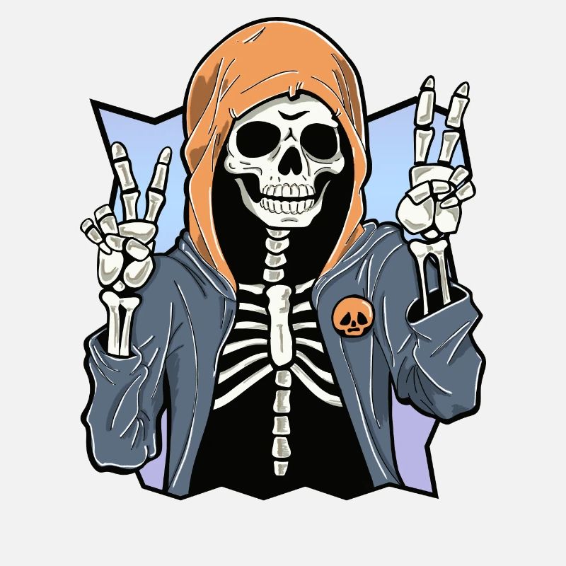 Skeleton with Hoodie