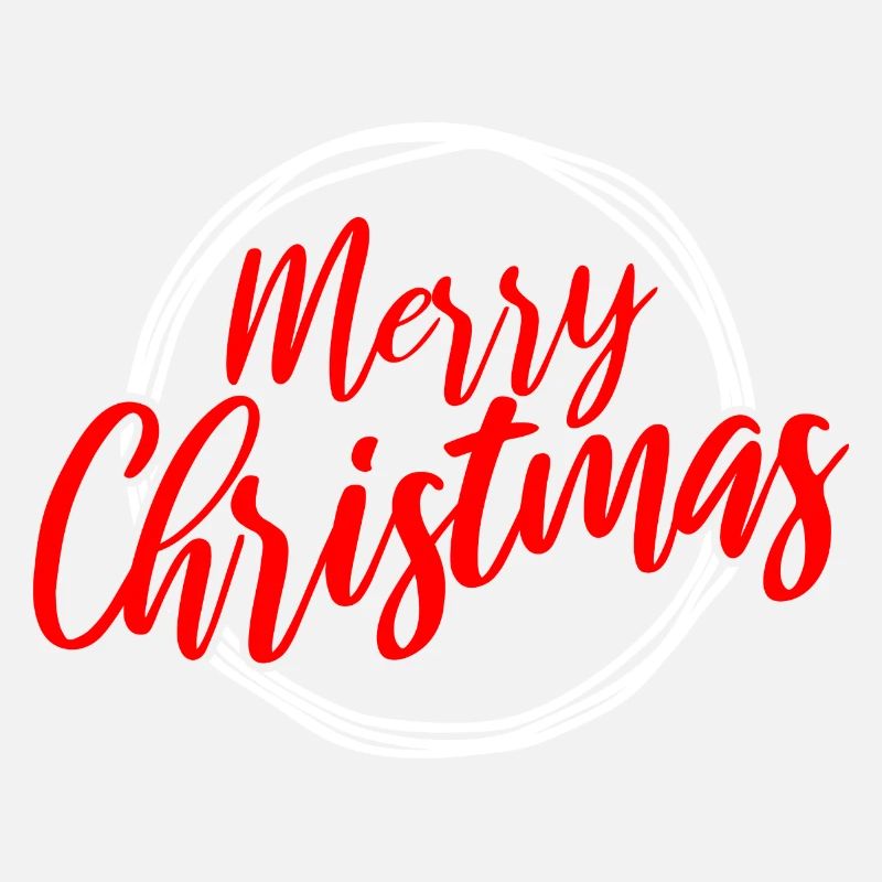 Merry Christmas Script Circle