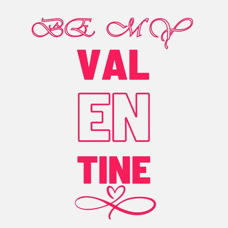 Conception élégante de la typographie de la Saint-Valentin