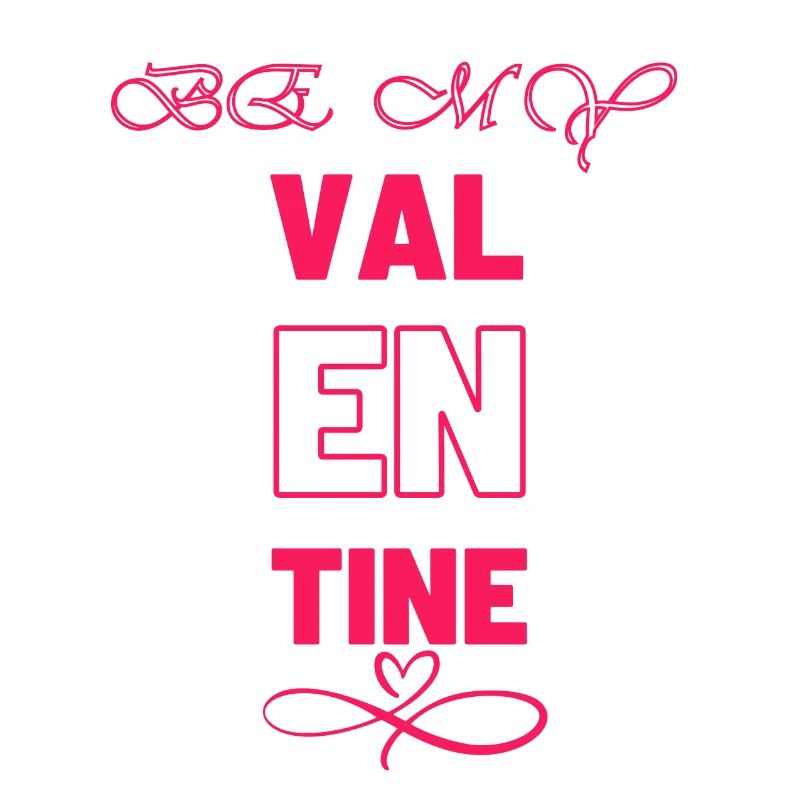Conception élégante de la typographie de la Saint-Valentin