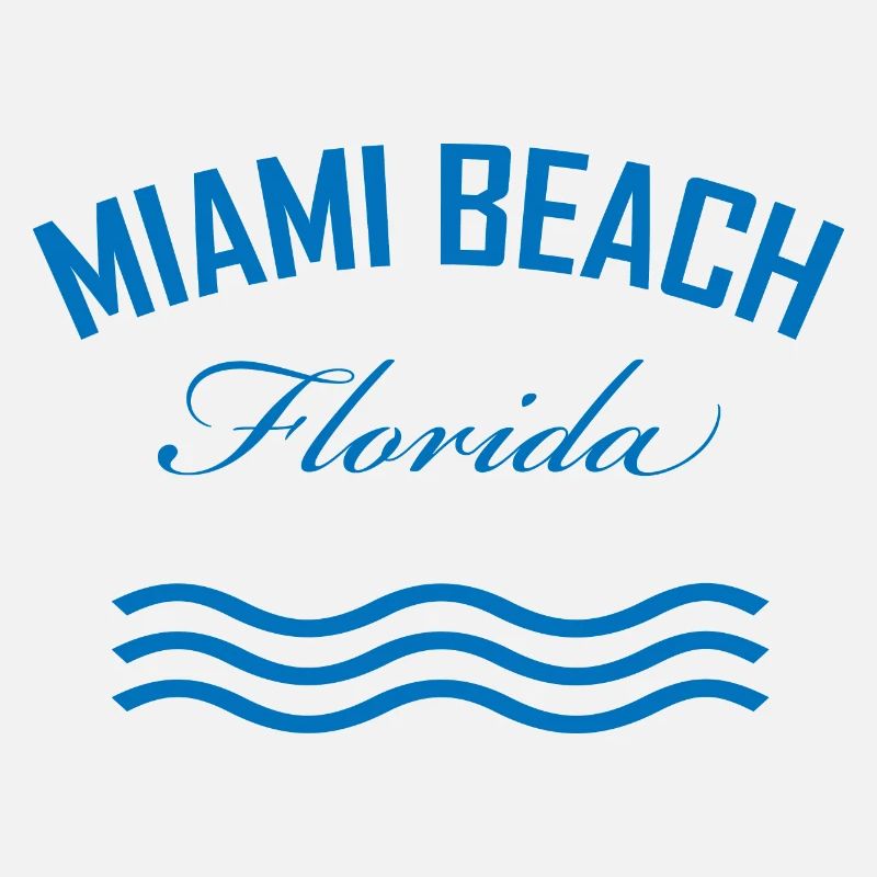 Miami Beach Floride Logo Vintage