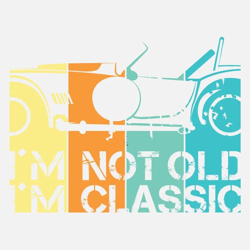 lustige Sprüche Alter Klassiker Auto Oldtimer Logo