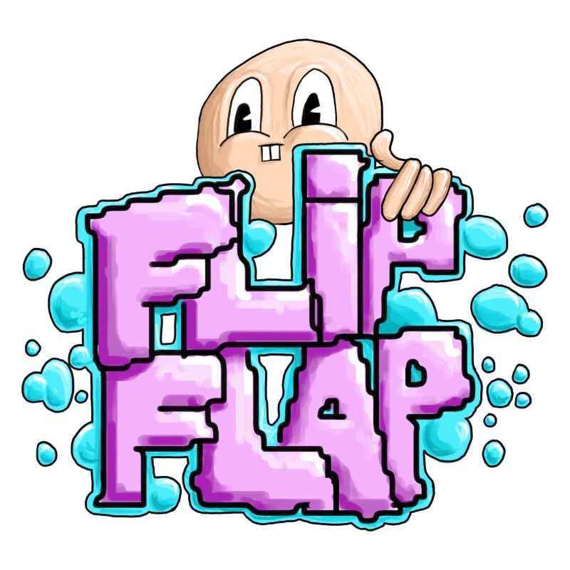 Spaßiger Graffiti-Bubble Flip