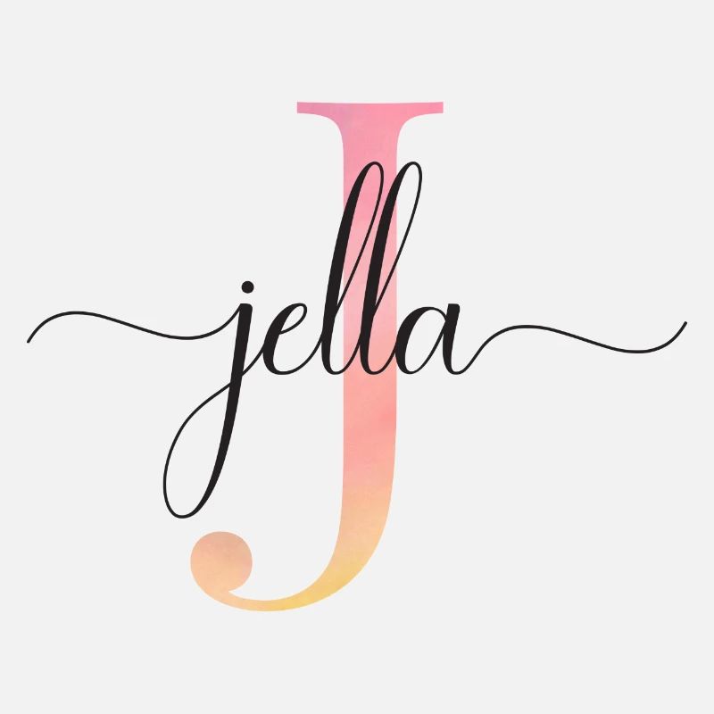 J | Monogramm | Name | Jella |Watercolor