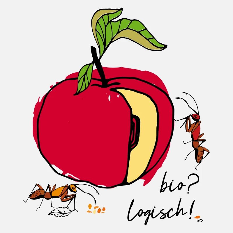 Bio, pomme aux fourmis