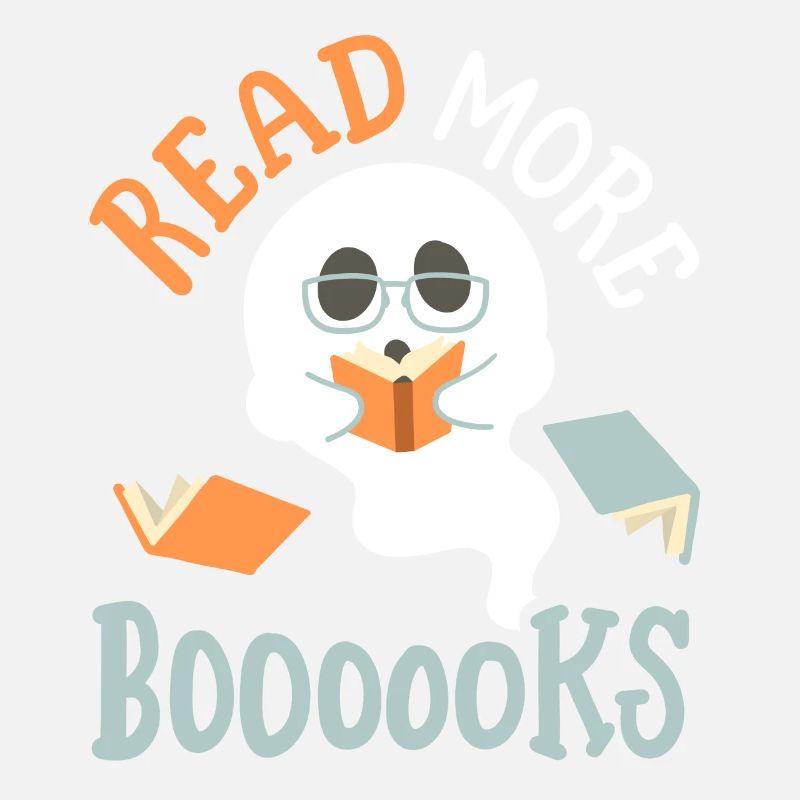 Geist liest Buch Halloween
