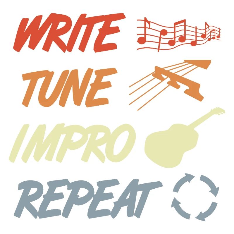 Routine de guitariste drôle