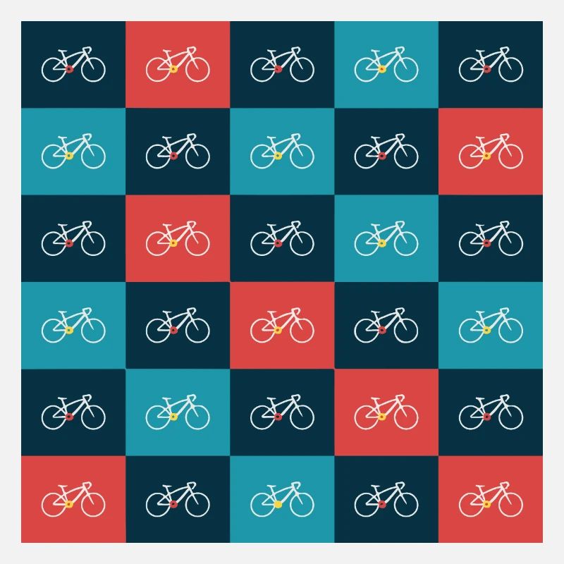 Motif de vélo vibrant Artwork