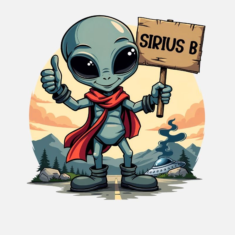 Mignon extraterrestre auto-stoppeur Sirius B OVNI extraterrestre