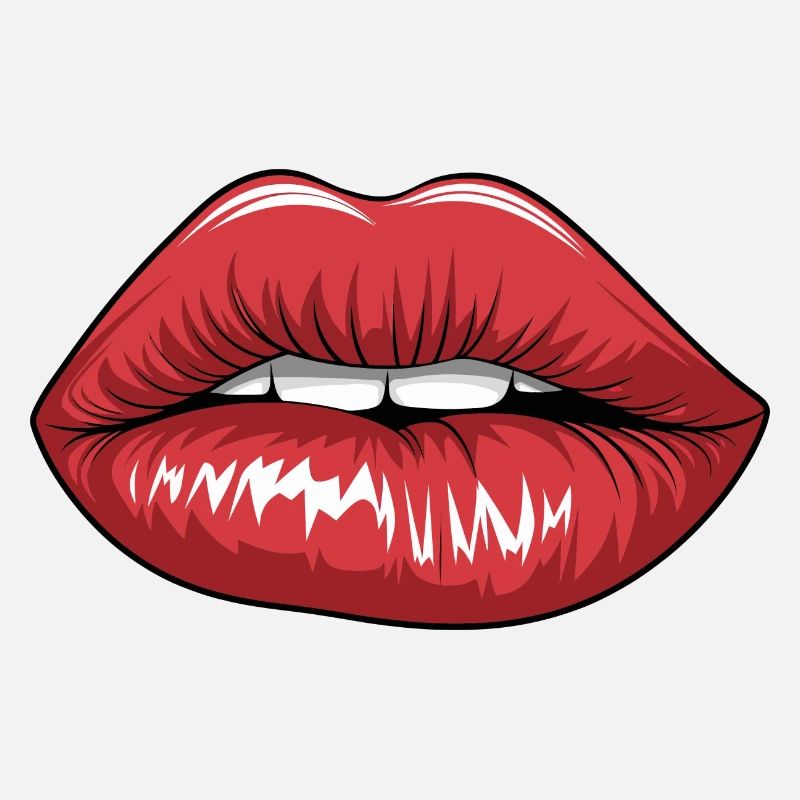 Baiser cramoisi Pop Art