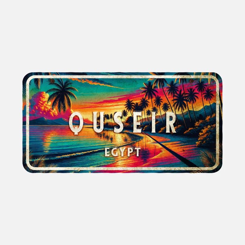 Quseir Ägypten Vintage Schild Design