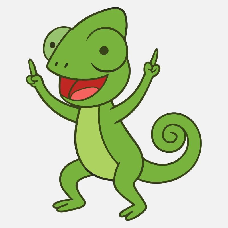 Caméléon de fête