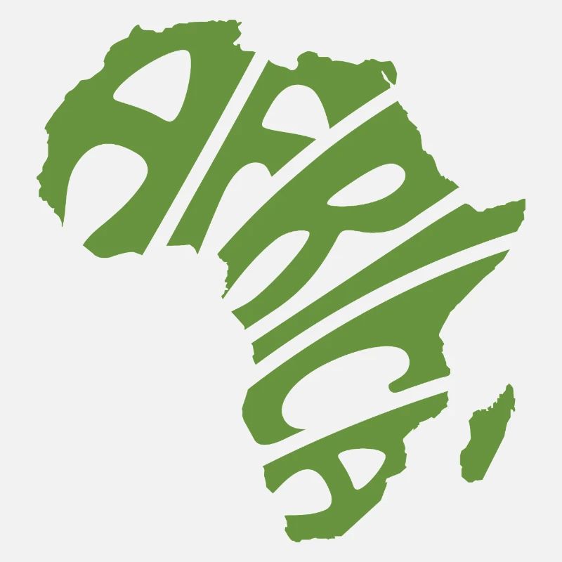 Africa Map Word Art