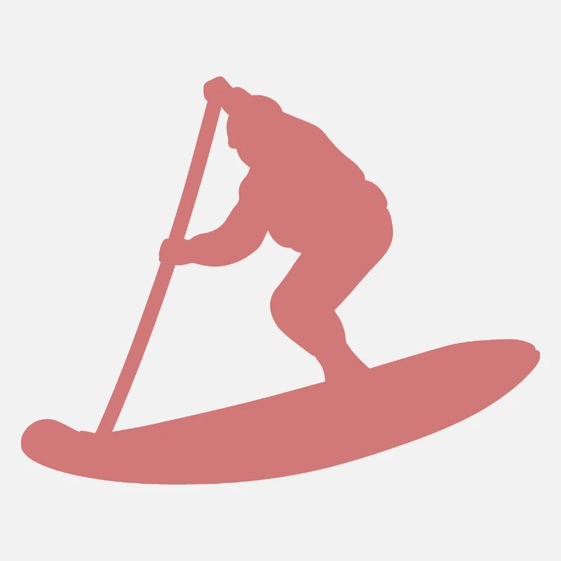Minimalistische Stand Up Paddle Silhouette