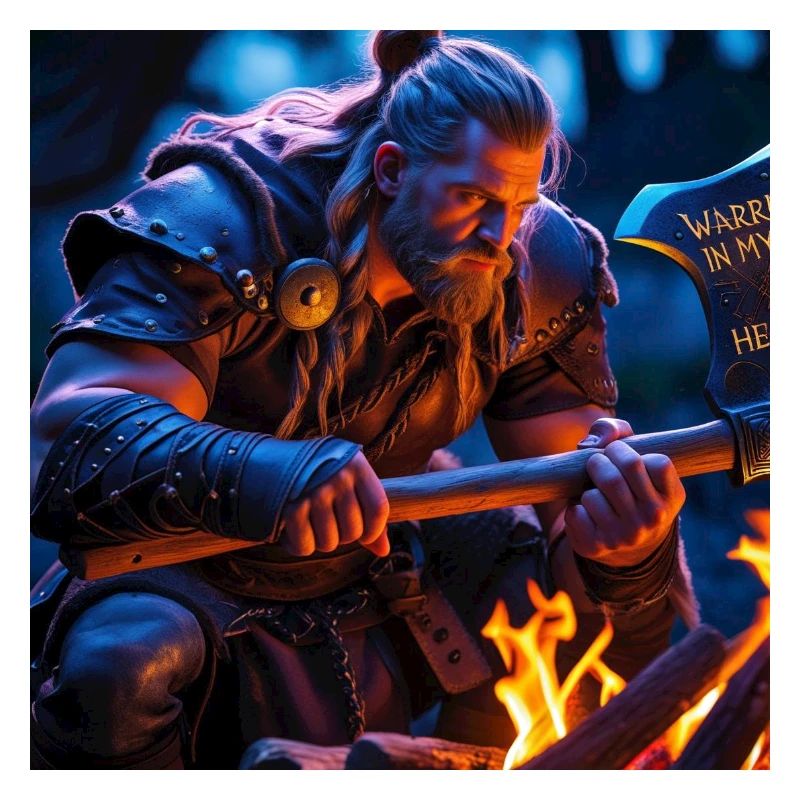 Fantasy Wikinger mit einer Axt
