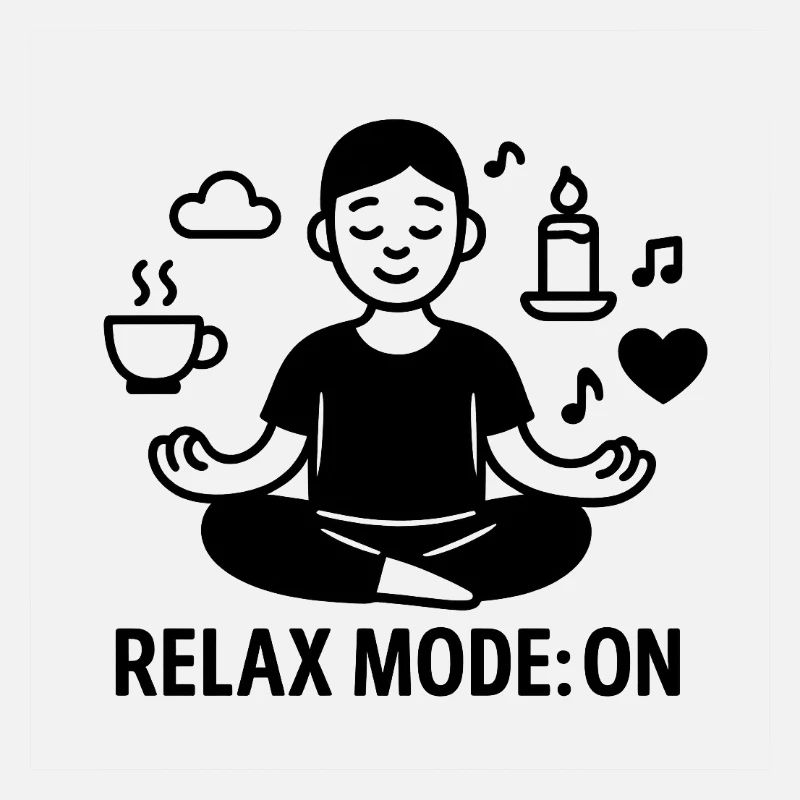 Relaxation meditation with chill design
