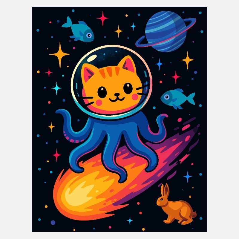 Cosmic Cat Octopus Abenteuer